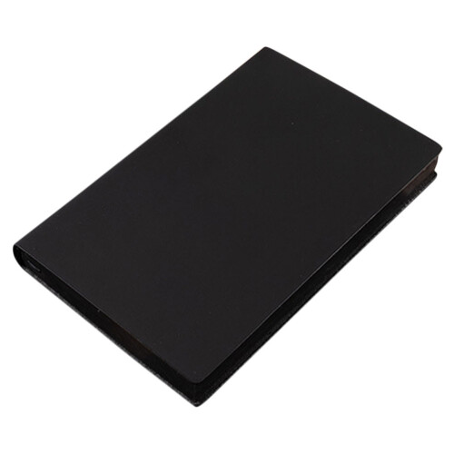 4Pièces Cahier Journal Noir A5, Papier Épais, Usage Portable