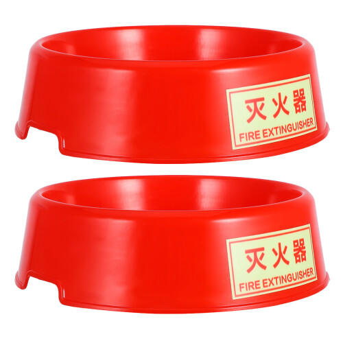 3Pièces Socle Extincteur Plastique Phosphorescent Pratique Durable 1