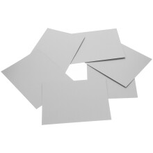 12Pièces Blanks Métal Pour Sublimation Décorative Argenté Bois Solide