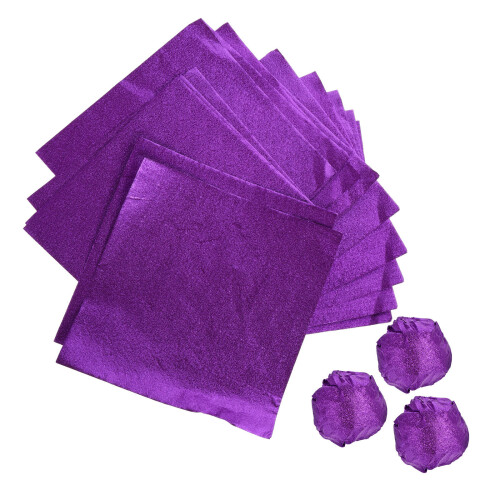 200Pièces Violet Aluminium Foil Pour Chocolats 1