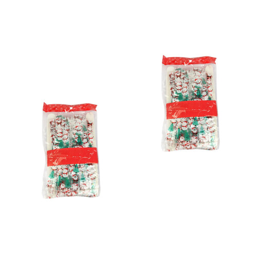 2Pièces Noël Transparent Pet Séparateur Pièce Décor 2