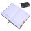 4Pièces Notebook 2026 Noir PU Multifonction Journal Agenda Avec Index 1