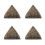 4Pièces Statue Résine Pyramide Décor Égyptien Vintage Collection 3