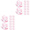 96Pièces Centre De Table À Bascule Rose Baby Shower 4