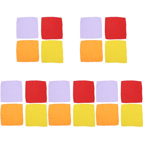 20Pièces Accessoires Magicien Foulards Colorés Faciles À Utiliser 2