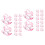 96Pièces Centre De Table À Bascule Rose Baby Shower 5