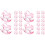 96Pièces Centre De Table À Bascule Rose Baby Shower 3