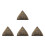4Pièces Statue Résine Pyramide Décor Égyptien Vintage Collection 8