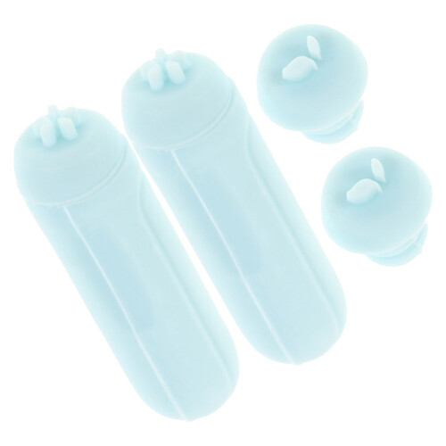 10Pièces Kit Nail Art Tampons Silicone Ongles 2