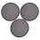 15Pièces Éventail Main Pliable Rond Noir Et Portable 1