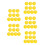 50Pcs Soft Yellow Sponge Balls Interactive Performance and Trick Props 8