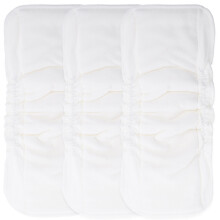 9Pièces Inserts Couches Bébé Absorbants Confortables Blancs