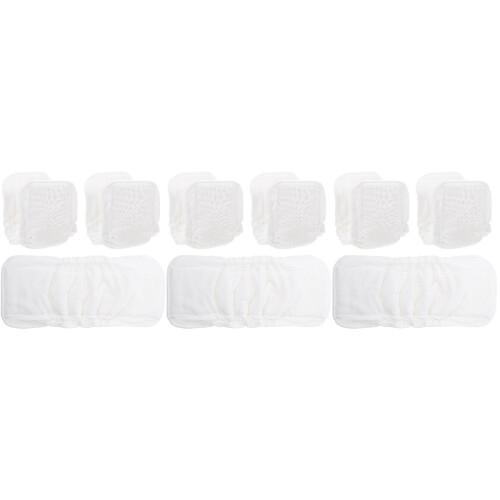 9Pièces Inserts Couches Bébé Absorbants Confortables Blancs 2