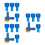 3Ensembles Kit Connecteur Silicone Pour Paquet Hydratation Cyclisme 6
