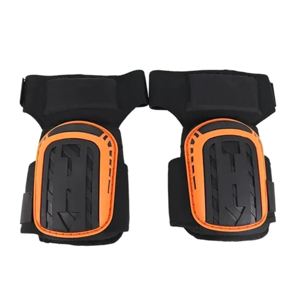 Knee Pad 2Piece Set Heavyduty With Antislip Straps For Construction Orange 9199774987301