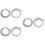 3Ensembles Colliers Et Bracelets Link Argent Style Hip-Hop 6