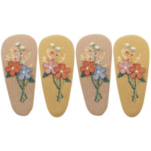 8Paires Barrettes Tissu Multicolores Pour Filles Confortables