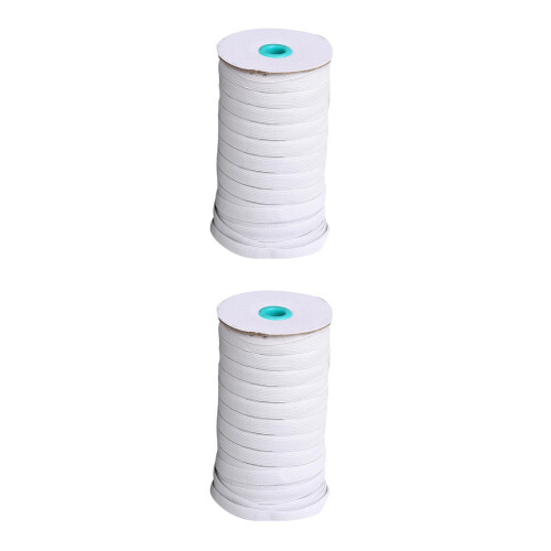 2Pièces Élastique Blanche Pour Masque Confortable Usage Suspendu 2