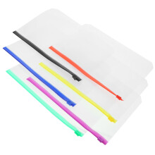 36Pièces Zippées PVC A5 Multicolores Pour Organiser Cahiers