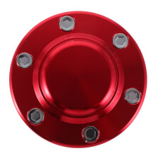 3Pièces Cache-Centre Roue Rouge Aluminium Protection Poussière Eau