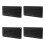 4Pièces Cache-Vent ABS Noir Pour Plafond Rv Ventilateur D'échappement 5