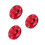 3Pièces Cache-Centre Roue Rouge Aluminium Protection Poussière Eau 4