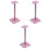 3Pièces Support Suspendu Rose Simple Pour Casques Audio 3