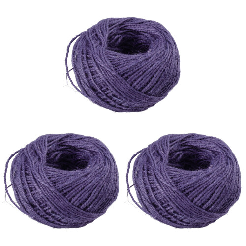3Pièces De Jute Violet Pour Artisanat, Cadeaux Événements 1