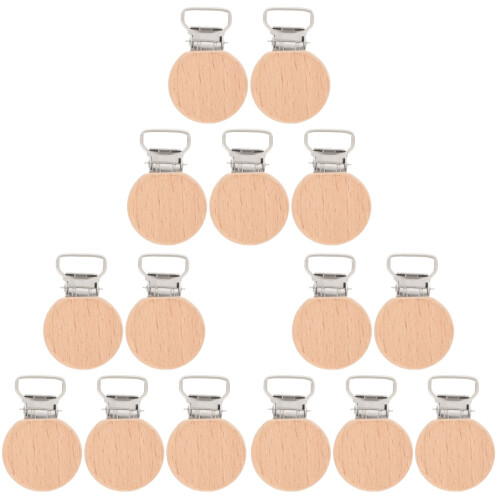 15Pièces Clips Bois Khaki Pour Bébé, - Jouets DIY 2
