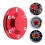 3Pièces Cache-Centre Roue Rouge Aluminium Protection Poussière Eau 11