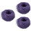 3Pièces De Jute Violet Pour Artisanat, Cadeaux Événements 4