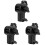 3Pièces Pivot Réglable Support Projecteur ABS Noir Stable Durable 4