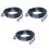 3Pièces Câble Bnc Rg58 95% Blindage Noir Pour Antenne 3
