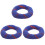 3Pièces Coussin Bouddhiste Bol Bleu Feutre Protection Durable 4
