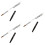 3Pièces Pinceaux Nail Art Blancs Structure Solide Usage DIY 6