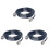 3Pièces Câble Bnc Rg58 95% Blindage Noir Pour Antenne 2