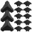 300Pièces Garde-Angles Noir Petit Pour Durable 1