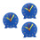 3Pièces Décorative Bleue Apprentissage Temps Pile 4