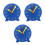 3Pièces Décorative Bleue Apprentissage Temps Pile 6
