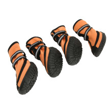 Scarpe da cane impermeabili per esterni con cinturini riflettenti per cani di taglia medio-grande L