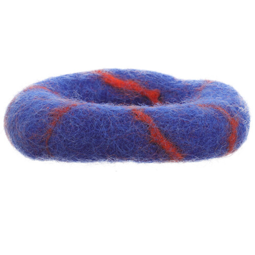 3Pièces Coussin Bouddhiste Bol Bleu Feutre Protection Durable 1