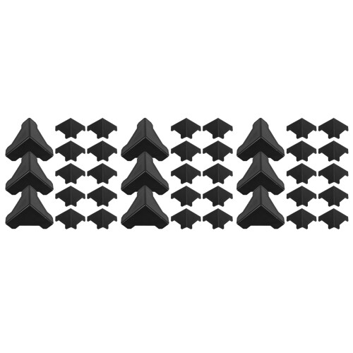 300Pièces Garde-Angles Noir Petit Pour Durable 1