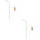 2Pièces Feu De Miniature Pour Décor Métal ABS 8