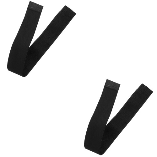 2Pièces Ceinture Fixation Extincteur Nylon Noire Résistante 2