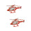 2Pièces Puzzle Bois Educatif 3D Hélicoptère Rouge Jouet 6