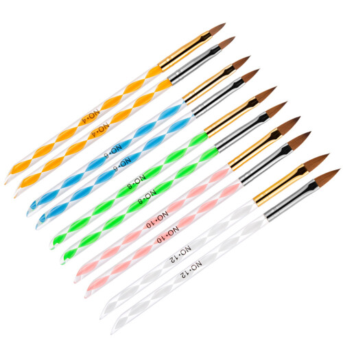 6Ensembles Nail Art Nylon Mélangées Pour Design Ongles 2