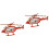 2Pièces Puzzle Bois Educatif 3D Hélicoptère Rouge Jouet 3