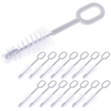 45Pièces Brosse De Bouteille Long Blanche Pour Nettoyage Maison