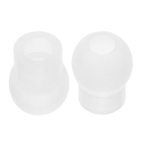 2Paires Pièces Détachées Stéthoscope Silicone Blanches Adaptables 1