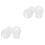 2Paires Pièces Détachées Stéthoscope Silicone Blanches Adaptables 5